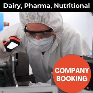 Operator Working in Critical Hygiene Area of Dairy Company After Completing Induction